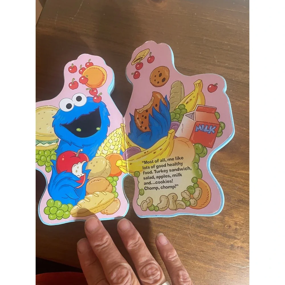 Sesame Street Cookie Monster Shaped Chunky Foam Board Book for Toddlers